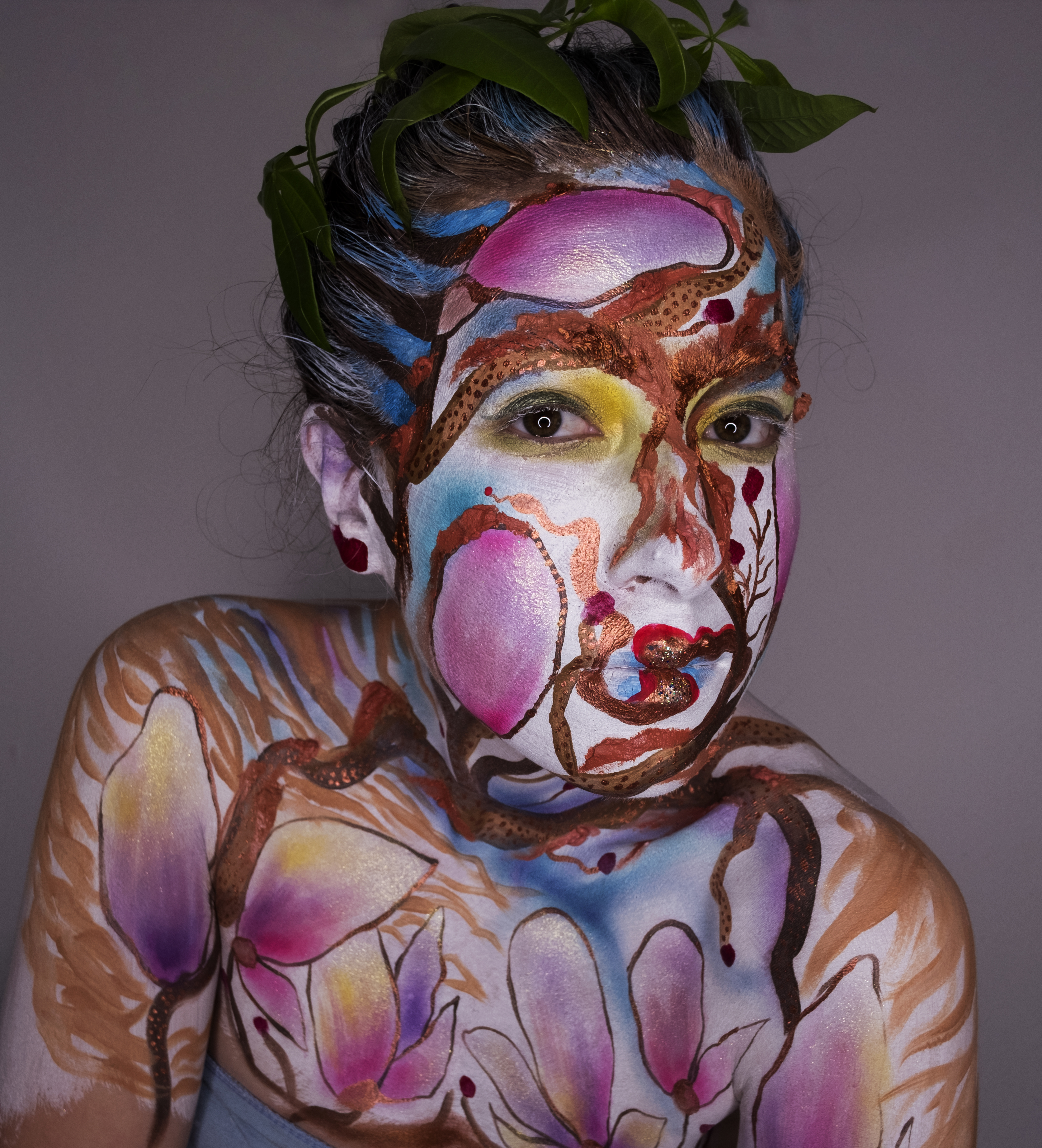 Creative bodypainting: my nature